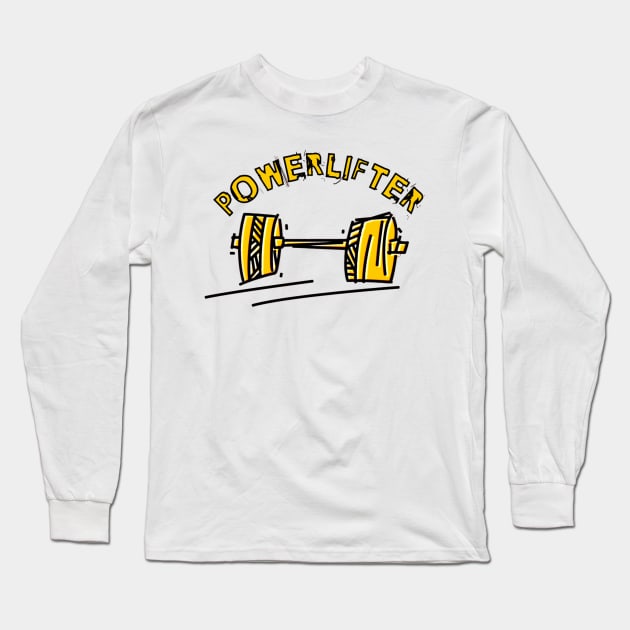 Powerlifter | Gym wear | men's wear | Workout tshirts Long Sleeve T-Shirt by ALCOHOL